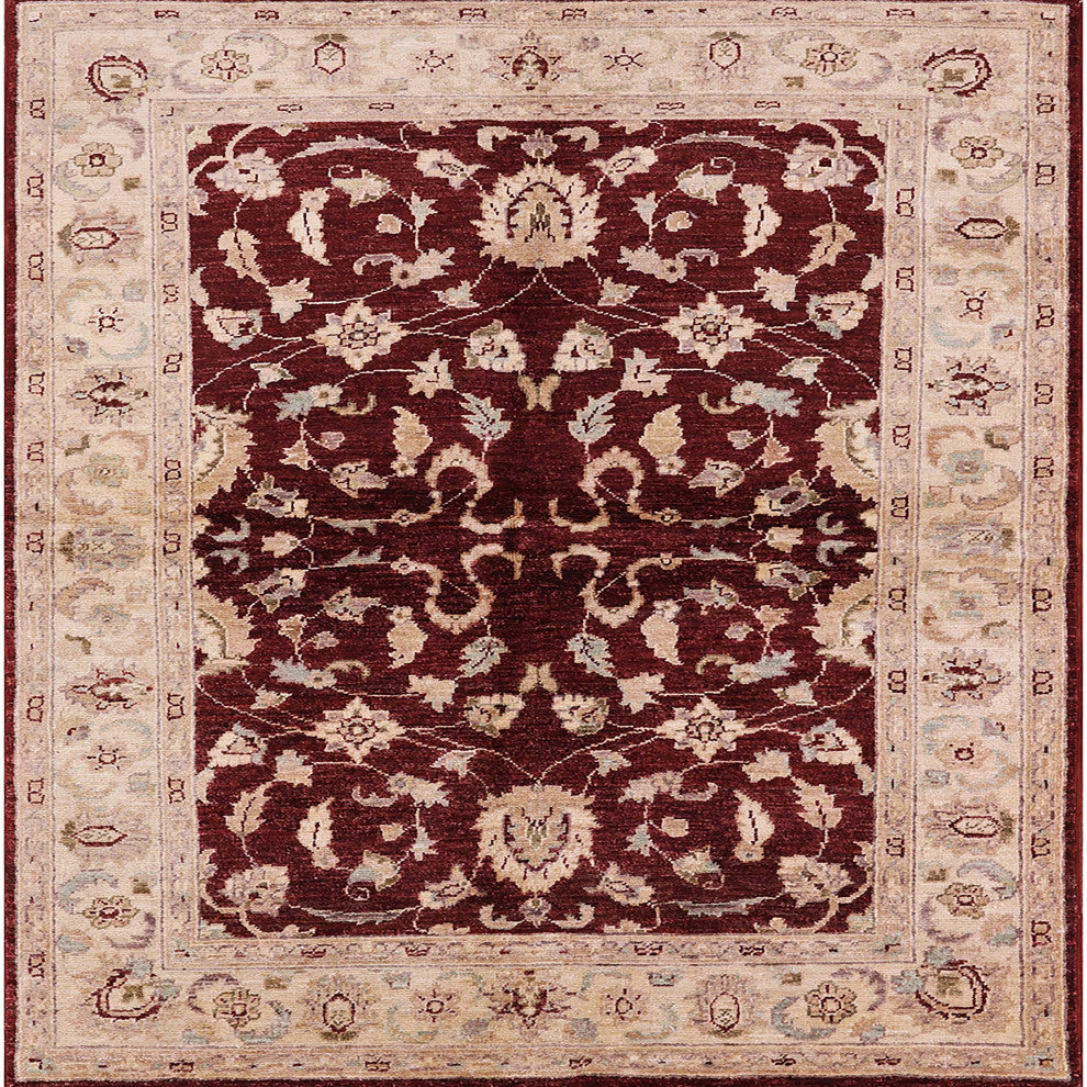 Ahgly Company Indoor Square Mid-Century Modern Area Rugs, 3' Square