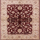 Ahgly Company Indoor Square Mid-Century Modern Area Rugs, 3' Square