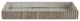 Ribbed Silver Frame Tray Decorative Serving Modern Mirrored