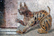 Ancient Tile Cat - Gallery Wrapped Canvas Art 28" x 42"