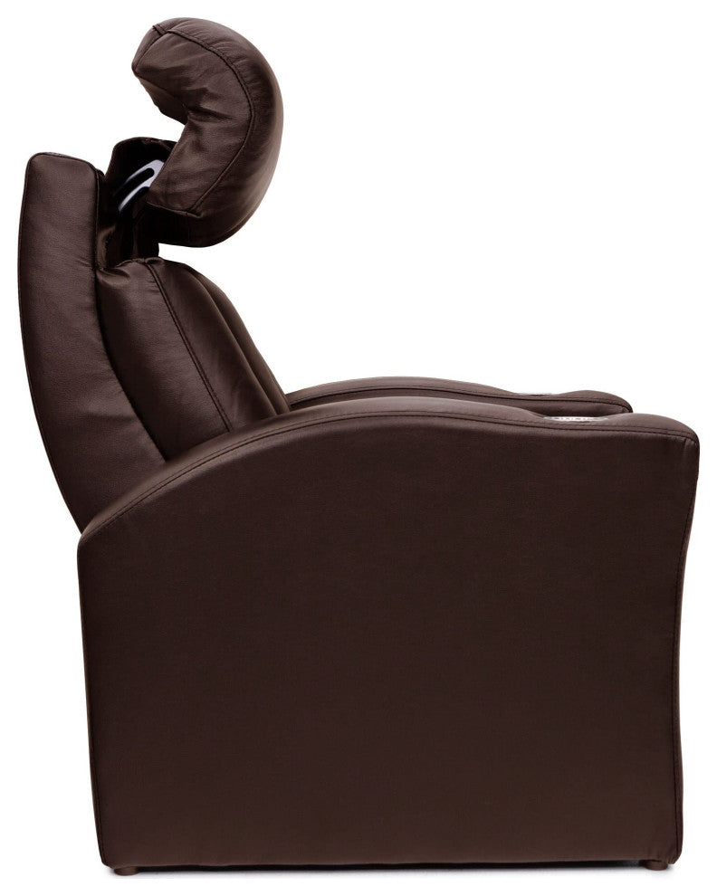Seatcraft Baron Home Theater Seating, Brown, Row of 4 With Loveseat