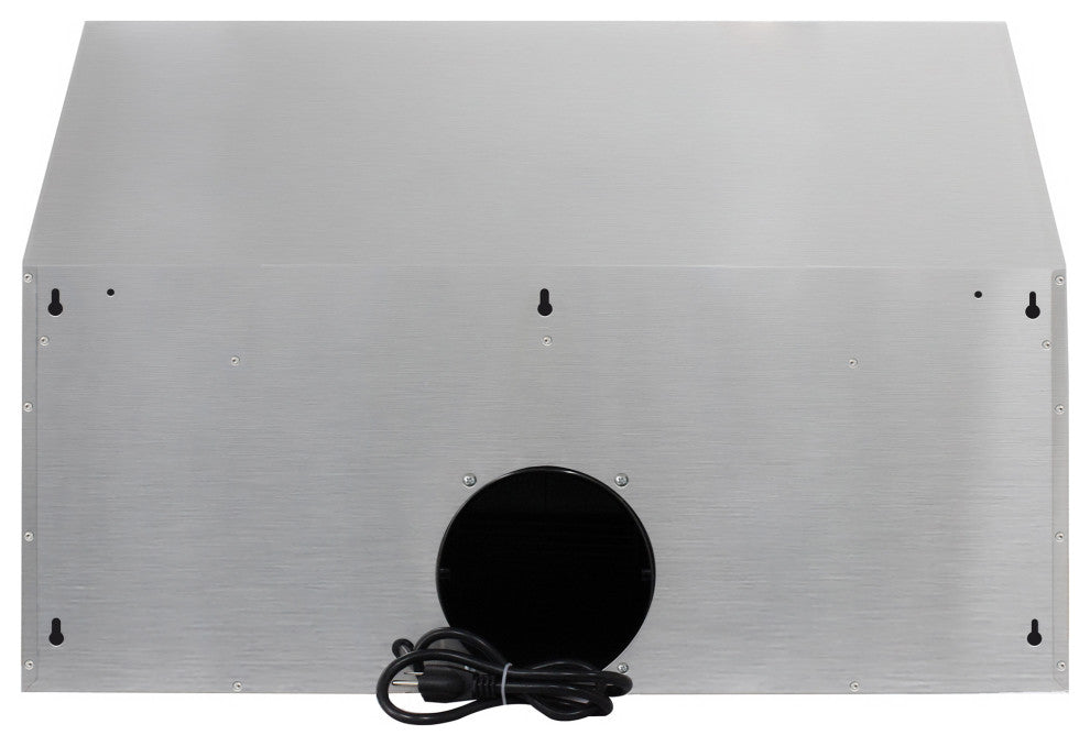 30" Under Cabinet Range Hood, Stainless Steel With LED Lights