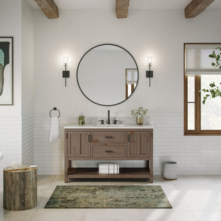 The Betsy Bathroom Vanity, Brown, 54", Single Sink, Freestanding