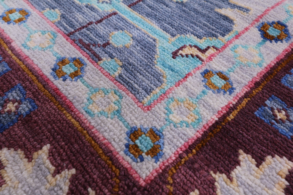 Hand Knotted William Morris Wool Rug 8' 0" X 10' 0" - Q13610