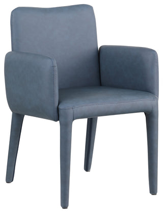 Pelle Faux Leather Accent/Dining Chair, Navy