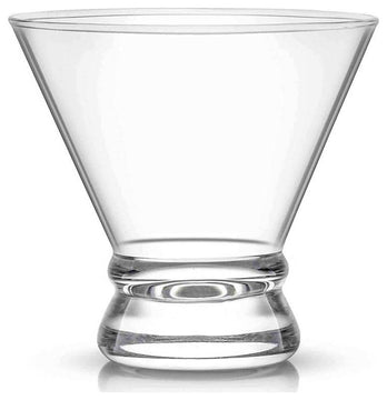 Afina Crystal Stemless Martini Glasses 8 oz, Set of 4
