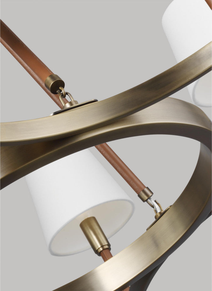 Katie Medium Chandelier, Time Worn Brass