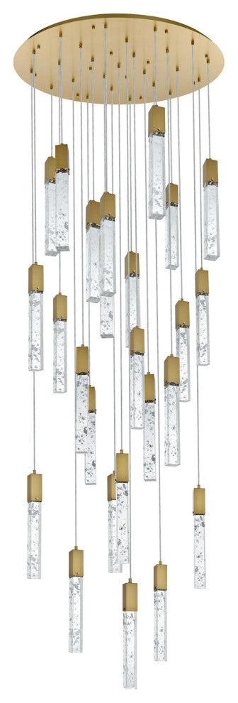 Elegant Lighting 2089G42 Aurora 42"W Crystal Chandelier - Chrome