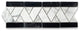 Mosaic Border Carrara White Marble Herringbone Listello Tile Polished, 1 sheet