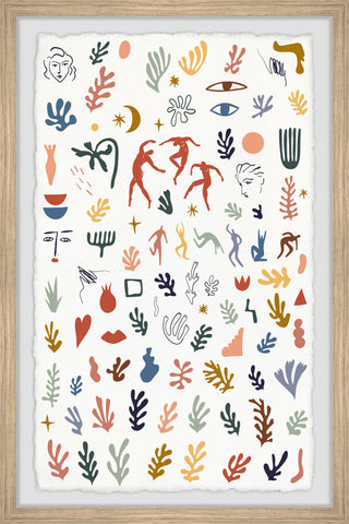"Complex Timeline" Framed Painting Print, 30x45