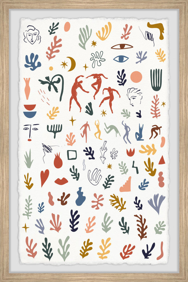 "Complex Timeline" Framed Painting Print, 30x45