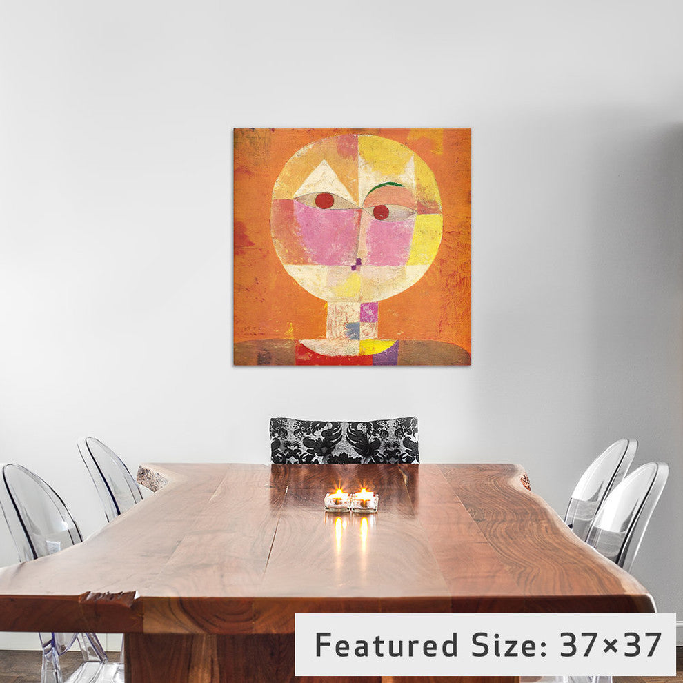 "Senecio" by Paul Klee, 12x12x1.5"