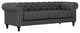 Nativa Interiors London 90" Sofa, Charcoal, Deep Plush Depth