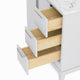 Elizabeth 36" Single Sink Carrara White Marble Vanity, Pure White