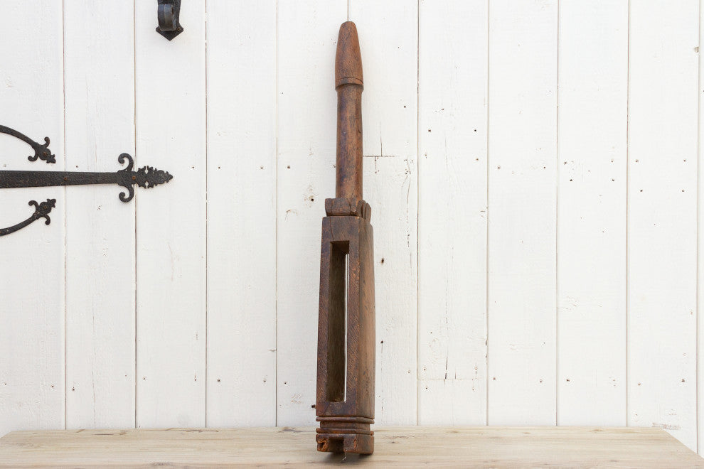 Antique Rustic Thai Loom Post