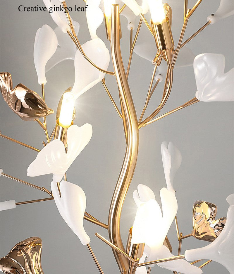 Bremgarten | Creative Ginkgo Leaves Shaped LED Floor Lamp, Metal