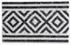 Guitam Black White 7.1x11.7 Marble Mosaic Border Listello Tile Tumbled, 1 piece