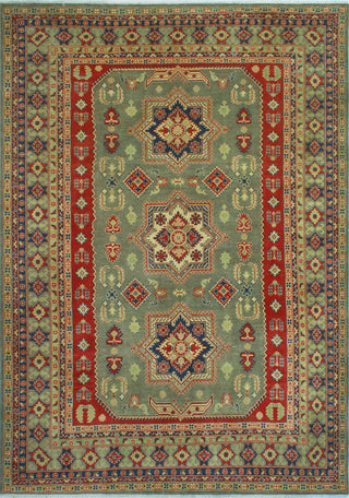 Kazak Celenia Grey/Red Rug, 8'4 x 11'2