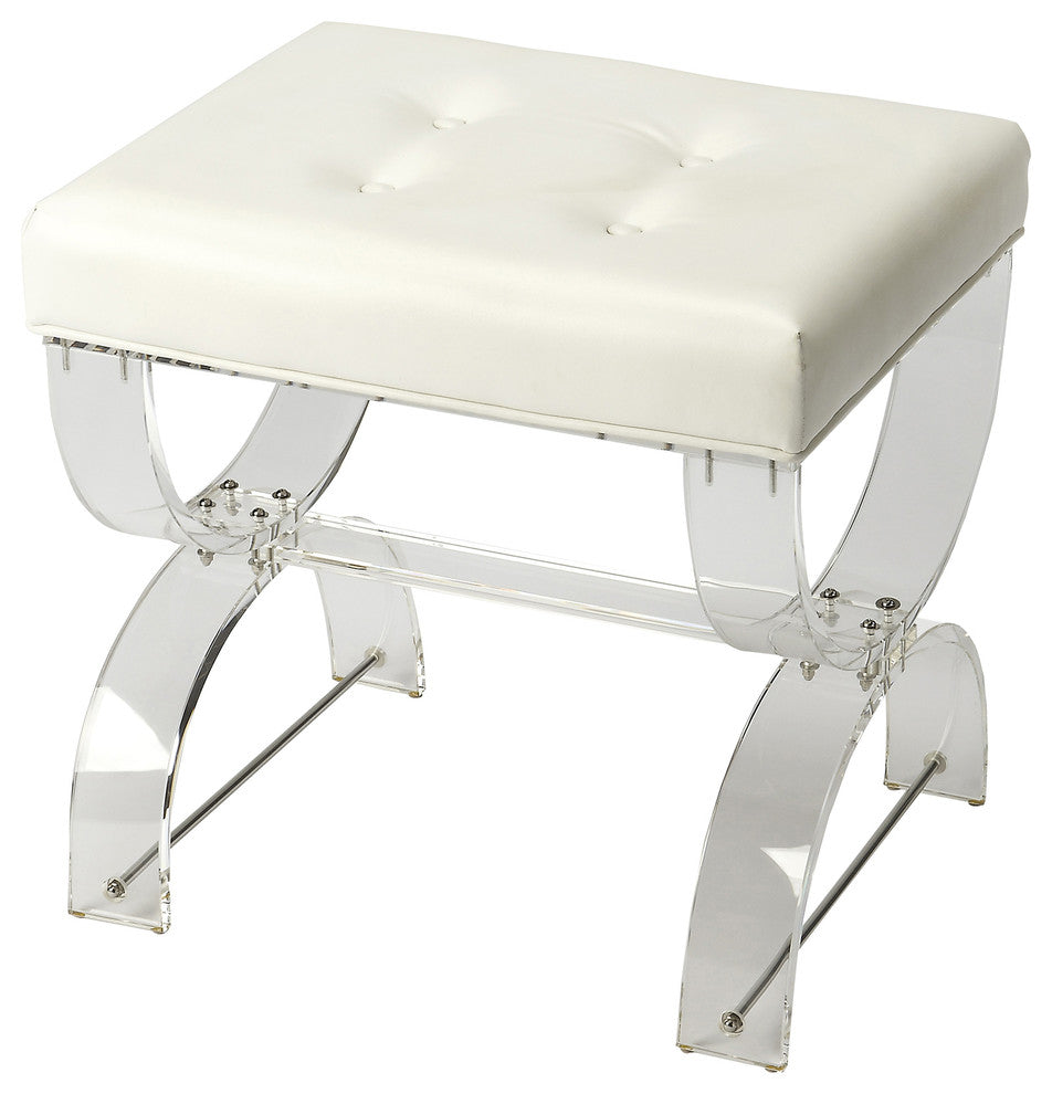 Butler Morena Acrylic Vanity Stool