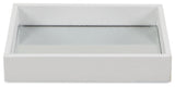 Bubble Mirrored Tray, 10", White