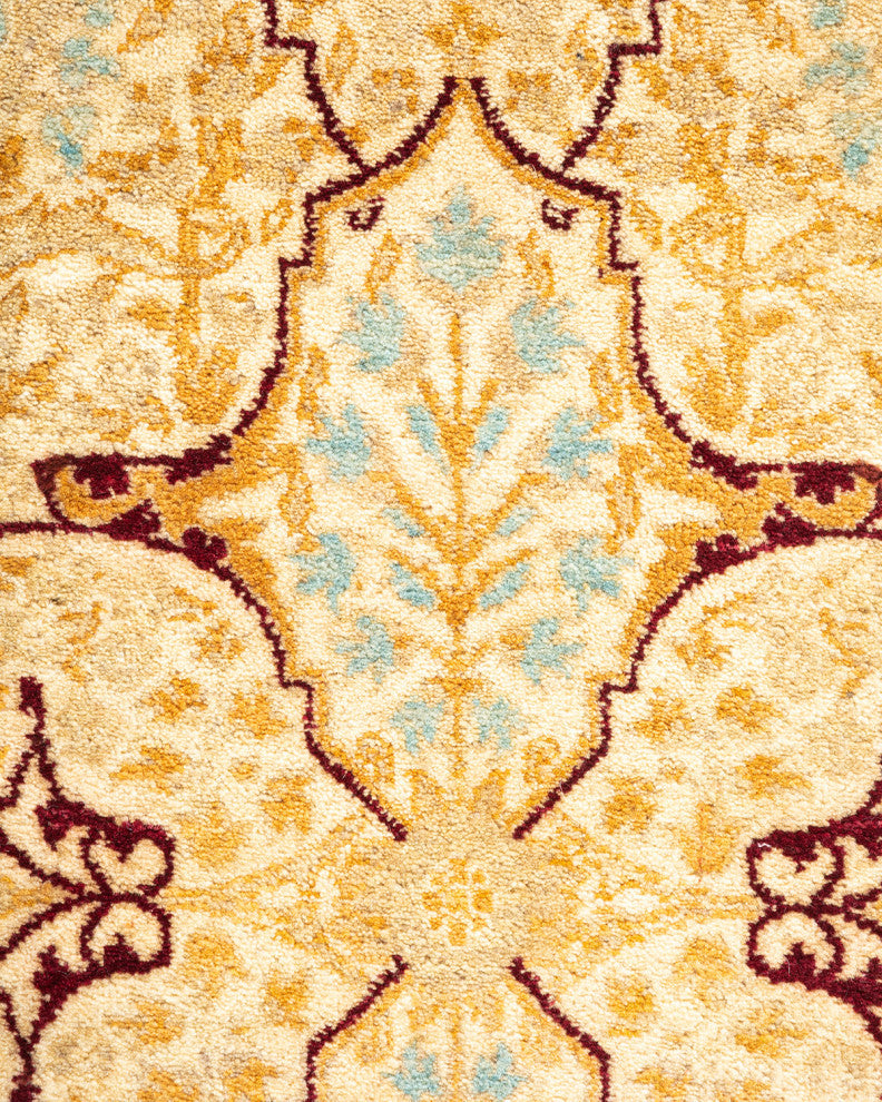 Mandya, One-of-a-Kind Hand-Knotted Area Rug Ivory, 2'7"x14'8"