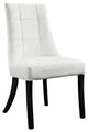 Modern White Noblesse Dining Vinyl Side Chair