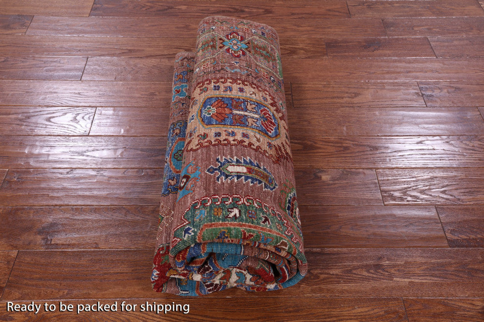 5' 8" X 8' 0" Fine Turkmen Ersari Handmade Wool Rug - Q12229