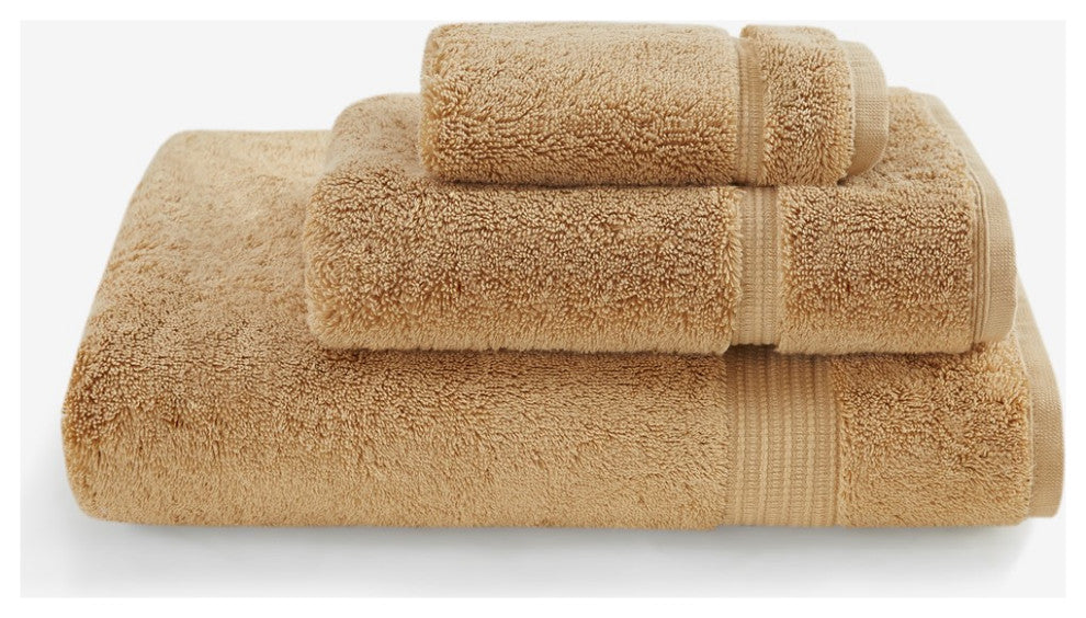 Croscill Adana 100% Turkish Cotton 800gsm Towel, Wheat, Washcloth