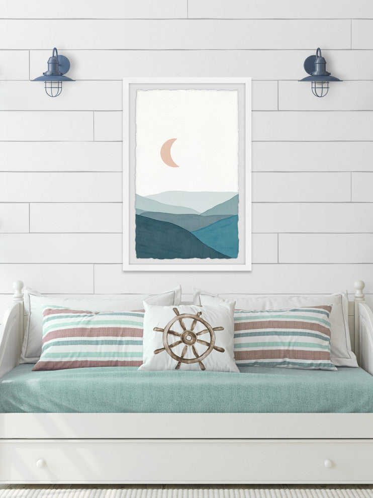 "Half Moon Illusion" Framed Painting Print, 30x45