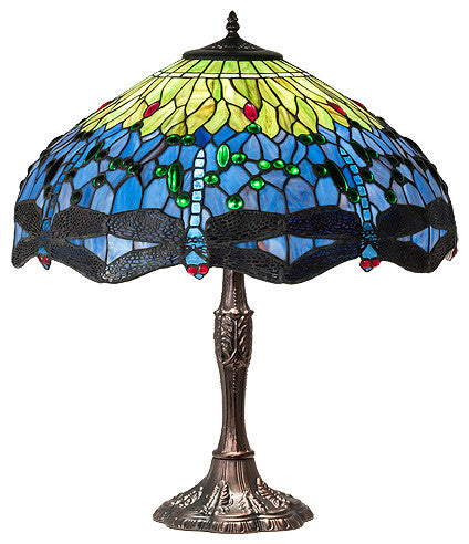 Meyda lighting 232804 26" High Tiffany Hanginghead Dragonfly Table Lamp