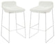 Modern White Garner Bar Stool Set of 2