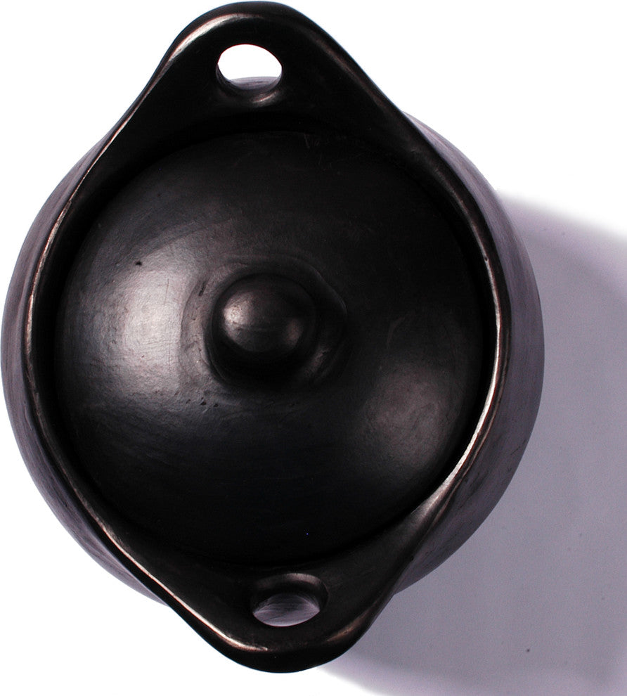 Ancient Cookware, Rounded Chamba Clay Soup Pot, 11x12x10.5