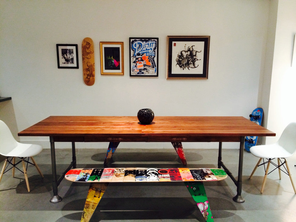 Deckbench - Recycled Skateboard Bench, 60" Deckbench - Three Seater