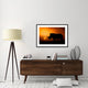 "Rhino Sunrise" Framed Digital Print by Mario Moreno, 44x32"