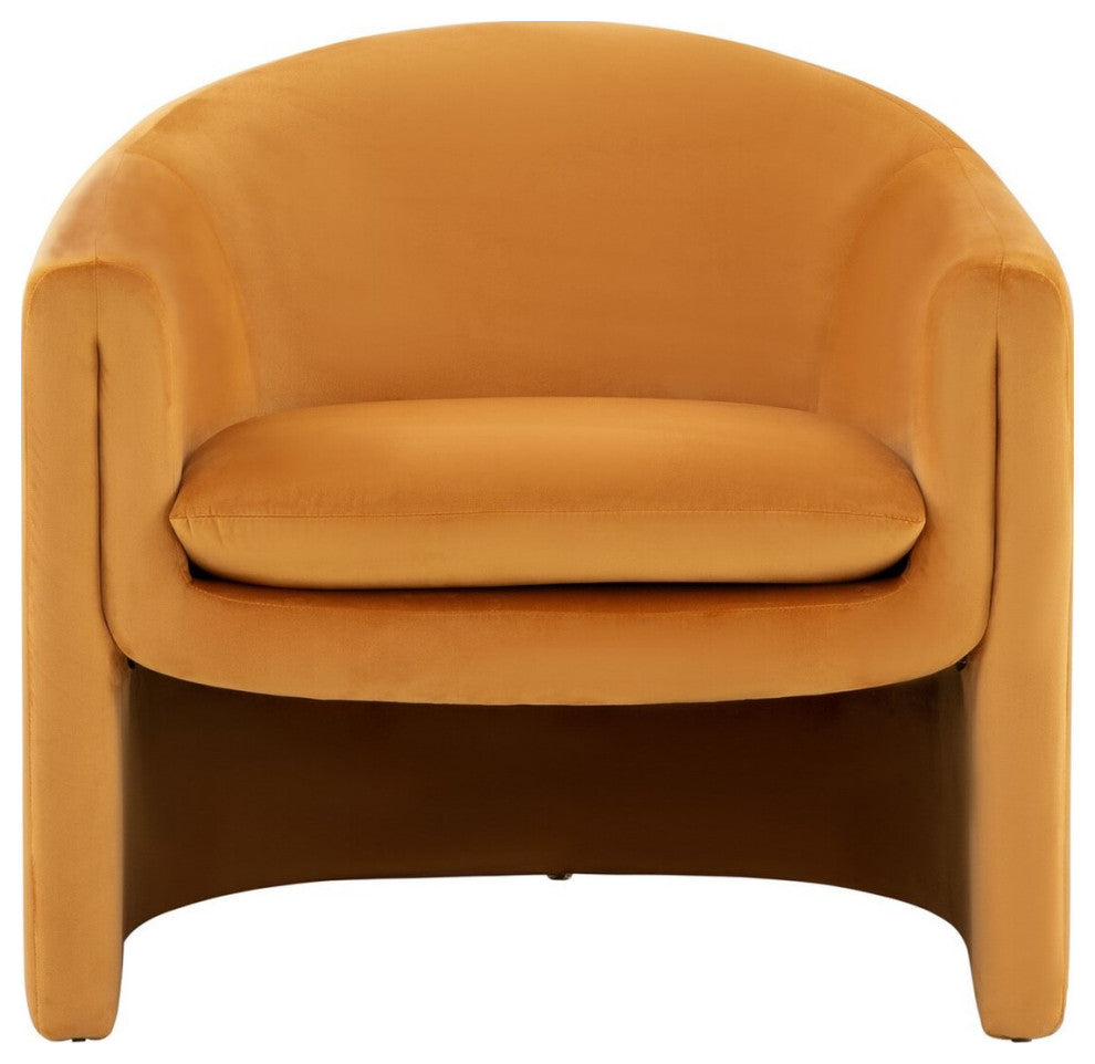 Safavieh Laylette Upholstered Accent Chair, Pumpkin Orange