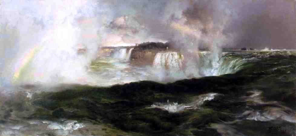 Thomas Moran Looking over Niagara Falls Wall Decal