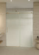 Galaxy 60"x78" Frameless Glass Sliding Shower Doors, Brushed Bronze, Left