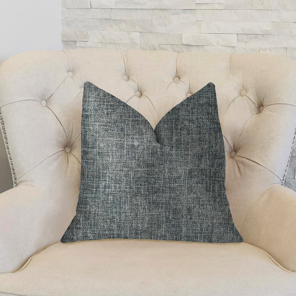 Blue Mountain Blue Luxury Throw Pillow, 20"x26" Standard