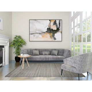 Halsey Handmade Area Rug, Linen, 6'x9'