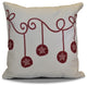 Decorative Holiday Pillow Geometric Print, Cranberry, 26"x26"