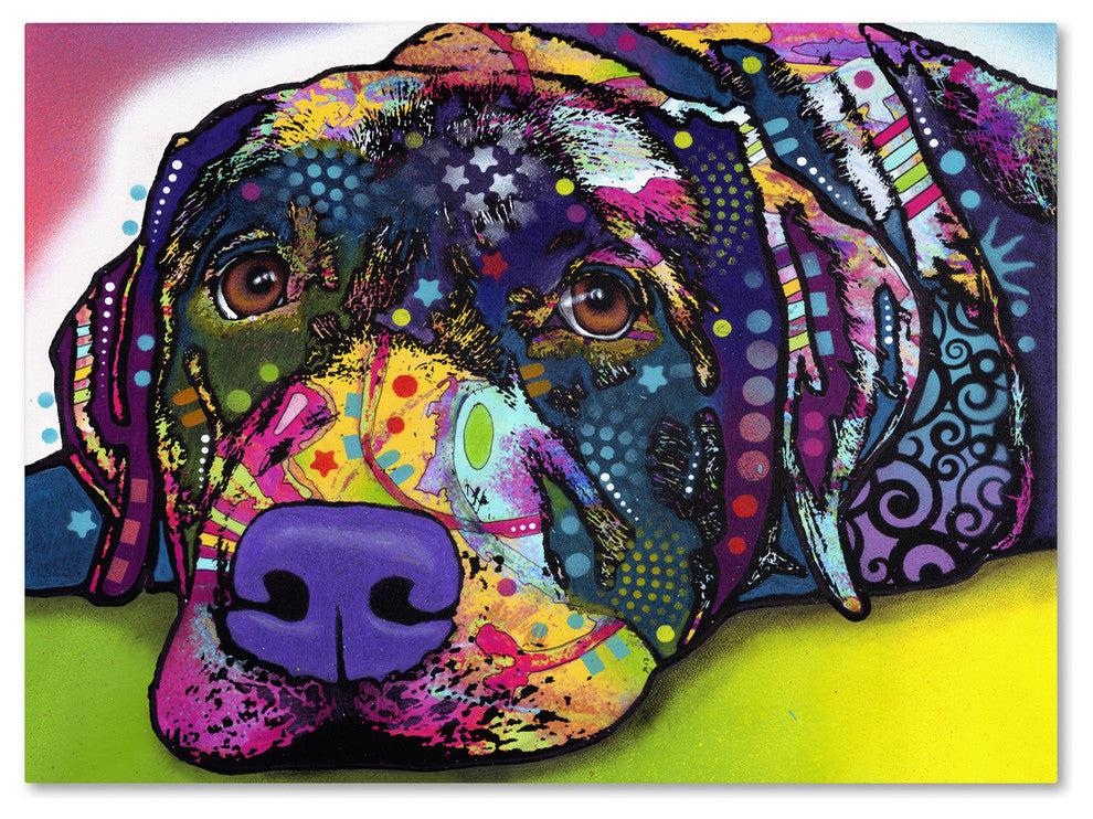 Dean Russo 'Savvy Labrador' Canvas Art, 26x32