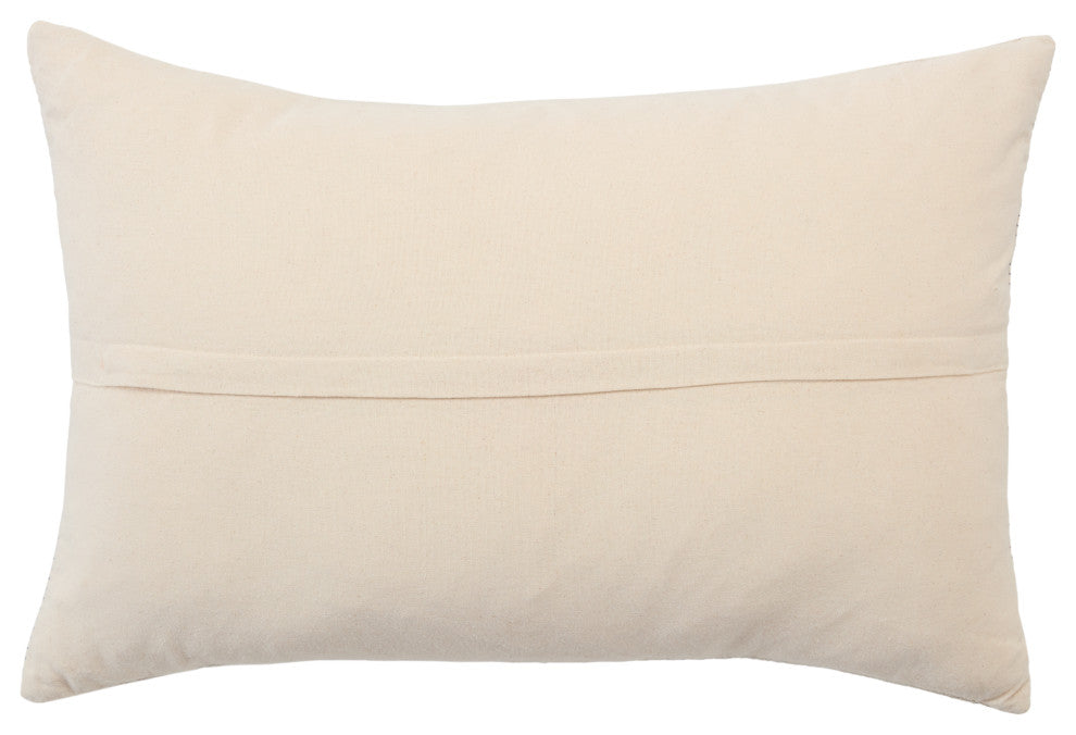 Jaipur Living Jotsoma Tribal Navy/Silver Poly Fill Pillow 16"X24" Lumbar