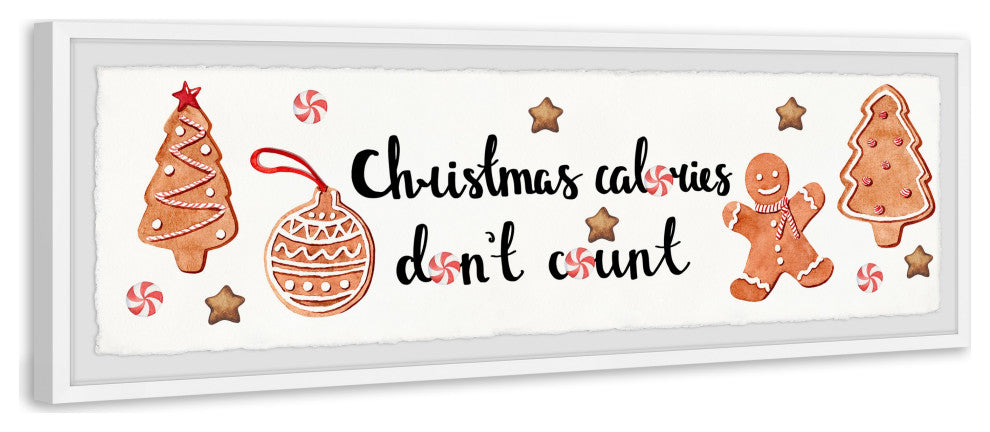 "Christmas Cookies" Framed Painting Print, 30x10