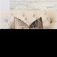 Seashell Bay Blue and Beige Luxury Throw Pillow, 16"x16"