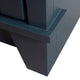37" Single Sink Vanity, Dark Gray Finish With White Carrara Marble