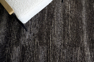 Kaza Hand-Knotted Wool Charcoal/Brown Area Rug
