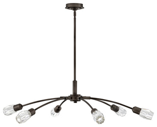 Fredrick Ramond Atera Large Single Tier Chandelier, Black Oxide