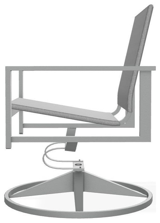 Tribeca Sling Outdoor Swivel Rocker, Titanium/Graphite
