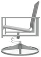 Tribeca Sling Outdoor Swivel Rocker, Titanium/Graphite