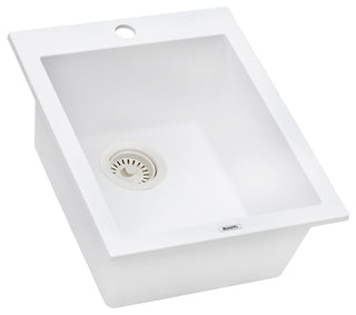 Ruvati RVG1016WH epiGranite Granite Composite Kitchen Sink - Arctic White
